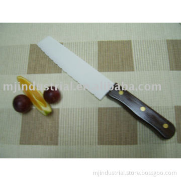 Serrated ceramic knife BK150W-W